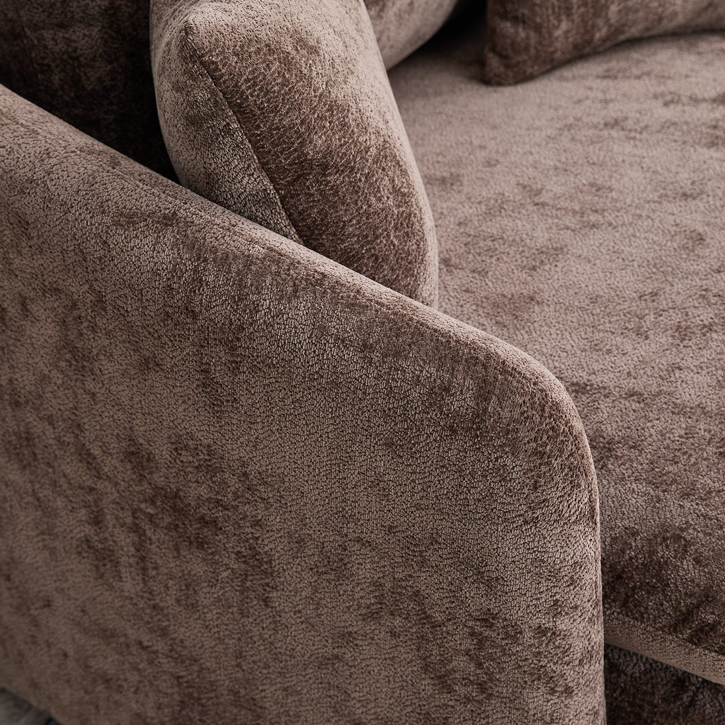 46.1" W Upholstered Oversized Swivel Accent Chair with Ottoman