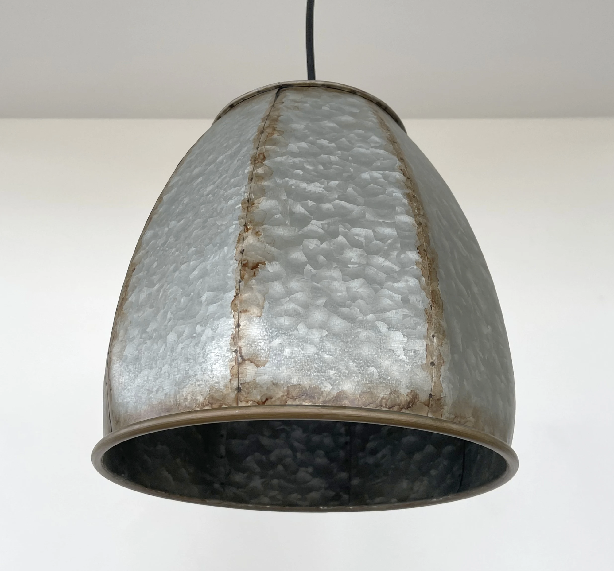 Rustic Octagon Galvanized Dome Industrial Pendant Light Fixture