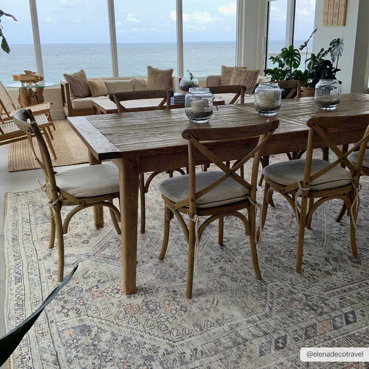 Barny Tan Washable Area Rug