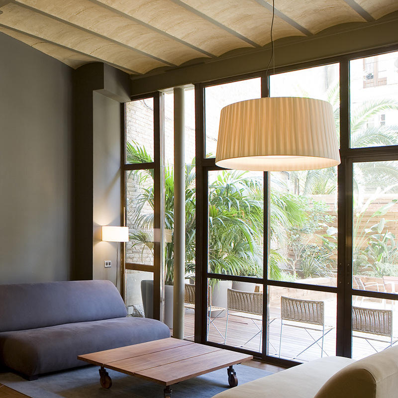 19 Silk Drum Pendant Light 3-Light E26 Brass Bronze Fixture