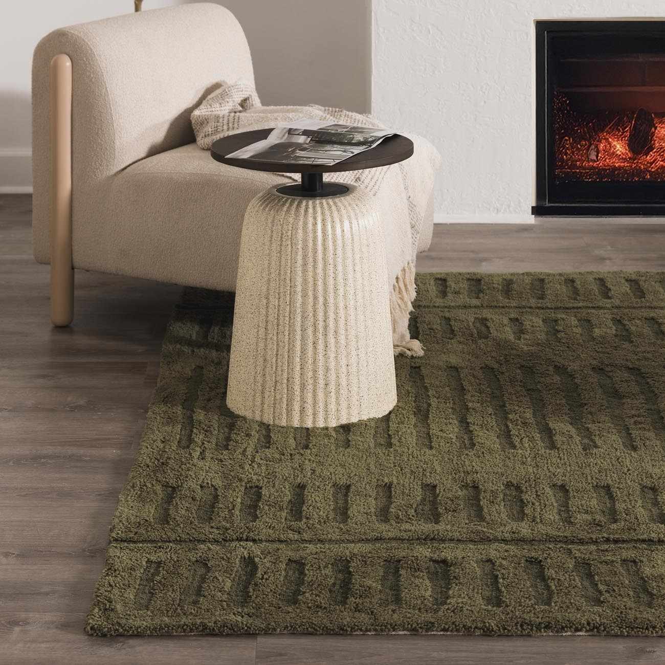 Washable Wool Rug - Green - Clearance