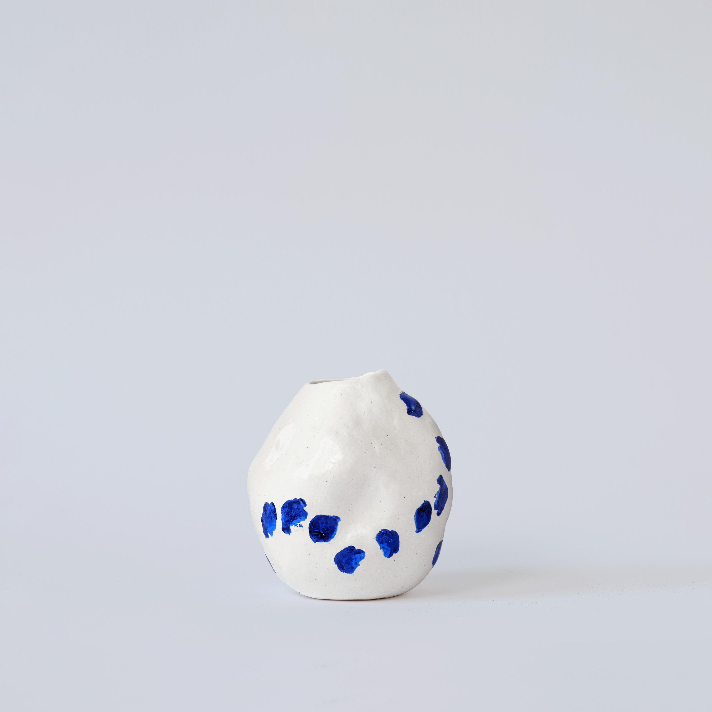 Kara White and Blue Porcelain Vase