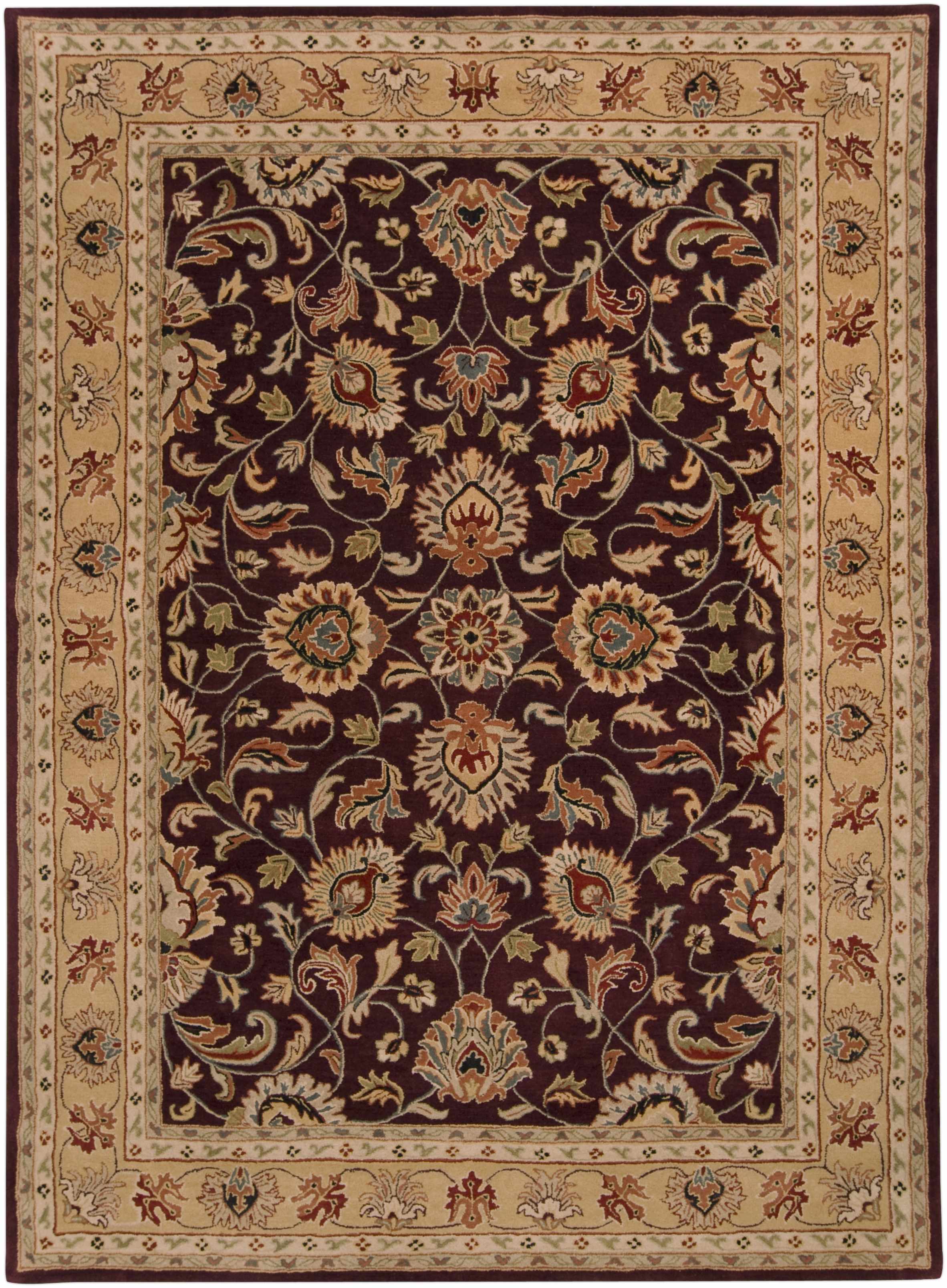 Cherryfield Burgundy 1024 Wool Area Rug