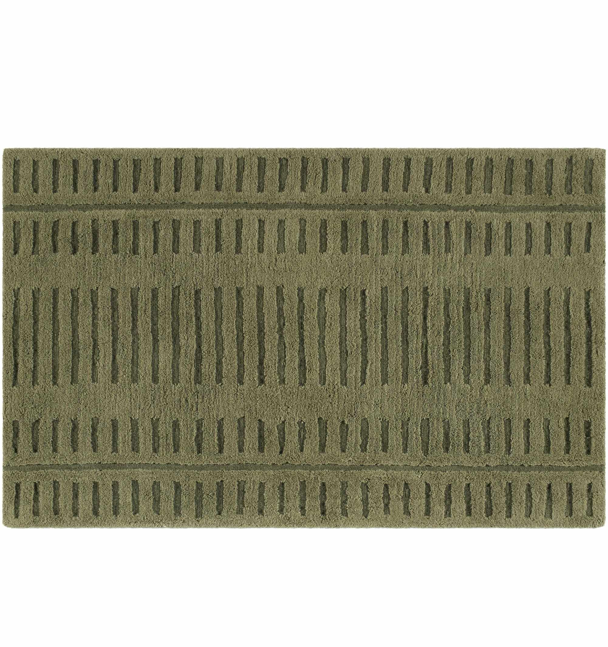 Washable Wool Rug - Green - Clearance