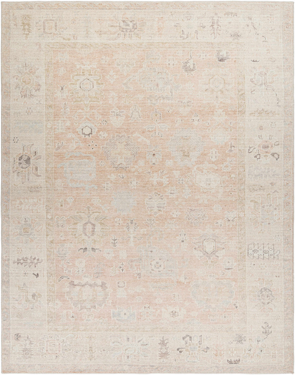 Marlene Damask Blush Area Rug - Becki Owens x Livabliss